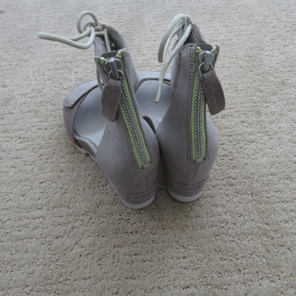 New SOREL Joanie Strap Lace Wrap Wedge sandal - Picture 6 of 7
